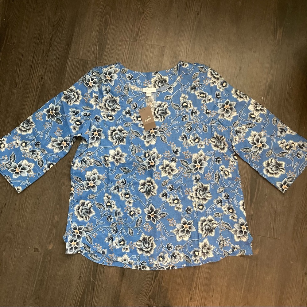 J-jill linen blouse